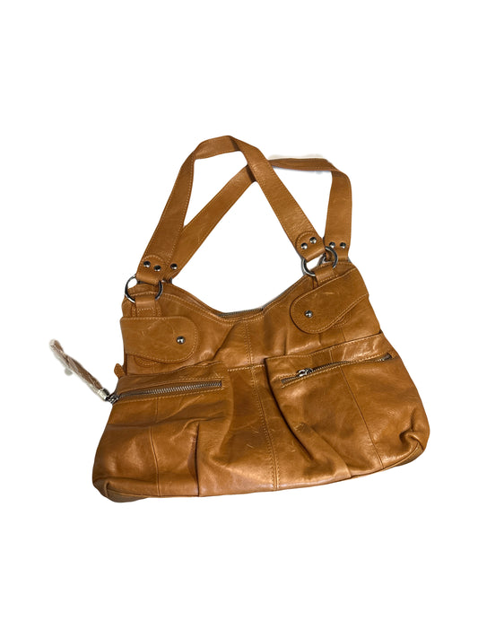 Vicenza Italian leather Tote Handbag - Tan/Brown/Light Brown
